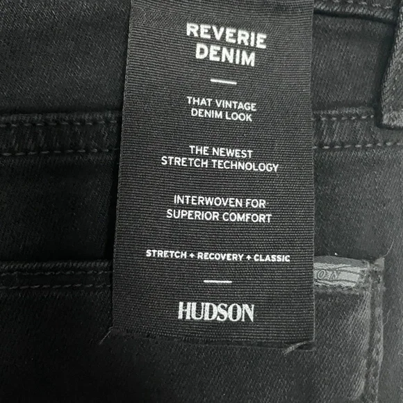 NWT Hudson Jeans Nico Mid-Rise Ankle Skinny Jeans Black 26x25